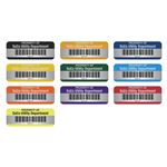 Custom Anodized Aluminum Nameplates - Barcoded - 3/4 x 2